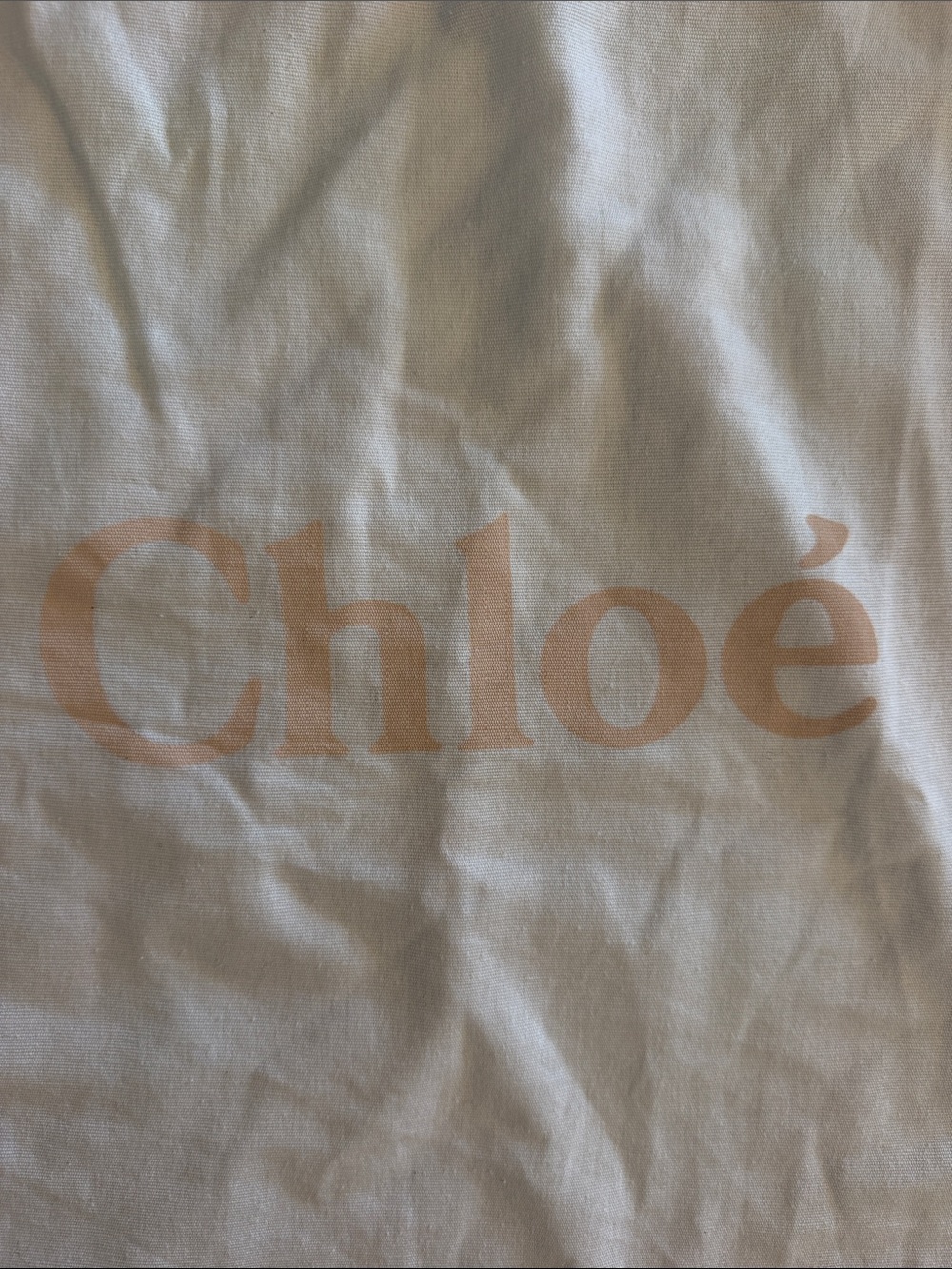 Chloe Large White Pink Flannel Lined Drawstring Dust Bag - Picture 2 of 7